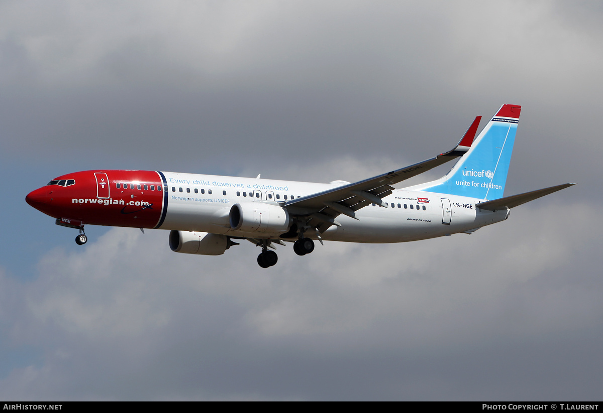 Aircraft Photo of LN-NGE | Boeing 737-8JP | Norwegian | AirHistory.net #205738