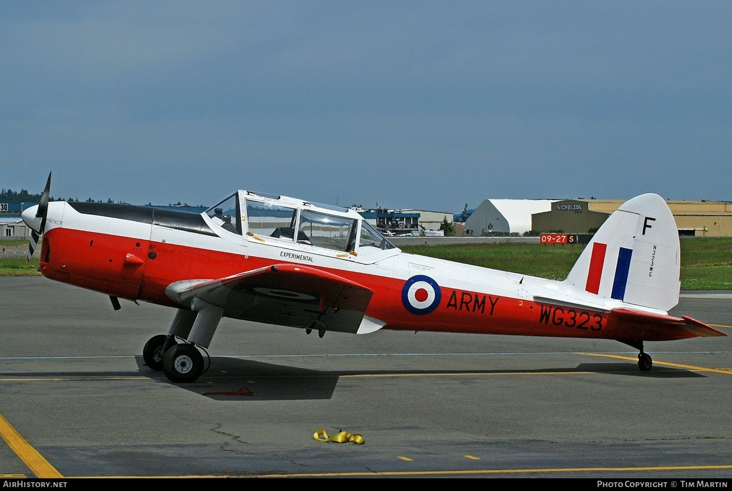 Aircraft Photo of N323WG / WG323 | De Havilland Canada DHC-1 Chipmunk T10 | UK - Army | AirHistory.net #205794