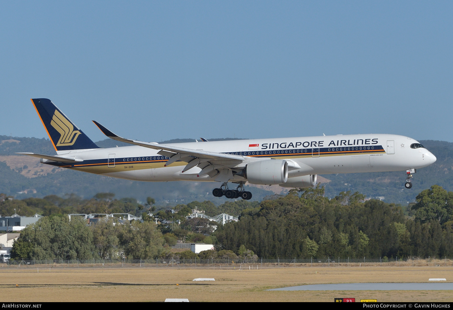 Aircraft Photo of 9V-SHB | Airbus A350-941 | Singapore Airlines | AirHistory.net #205820