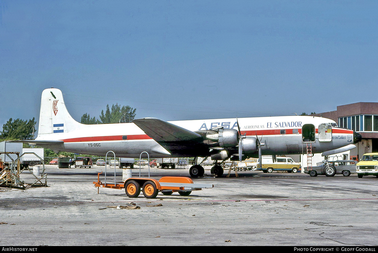 Aircraft Photo of YS-05C | Douglas DC-6B(F) | AESA - Aerolíneas El Salvador | AirHistory.net #205828