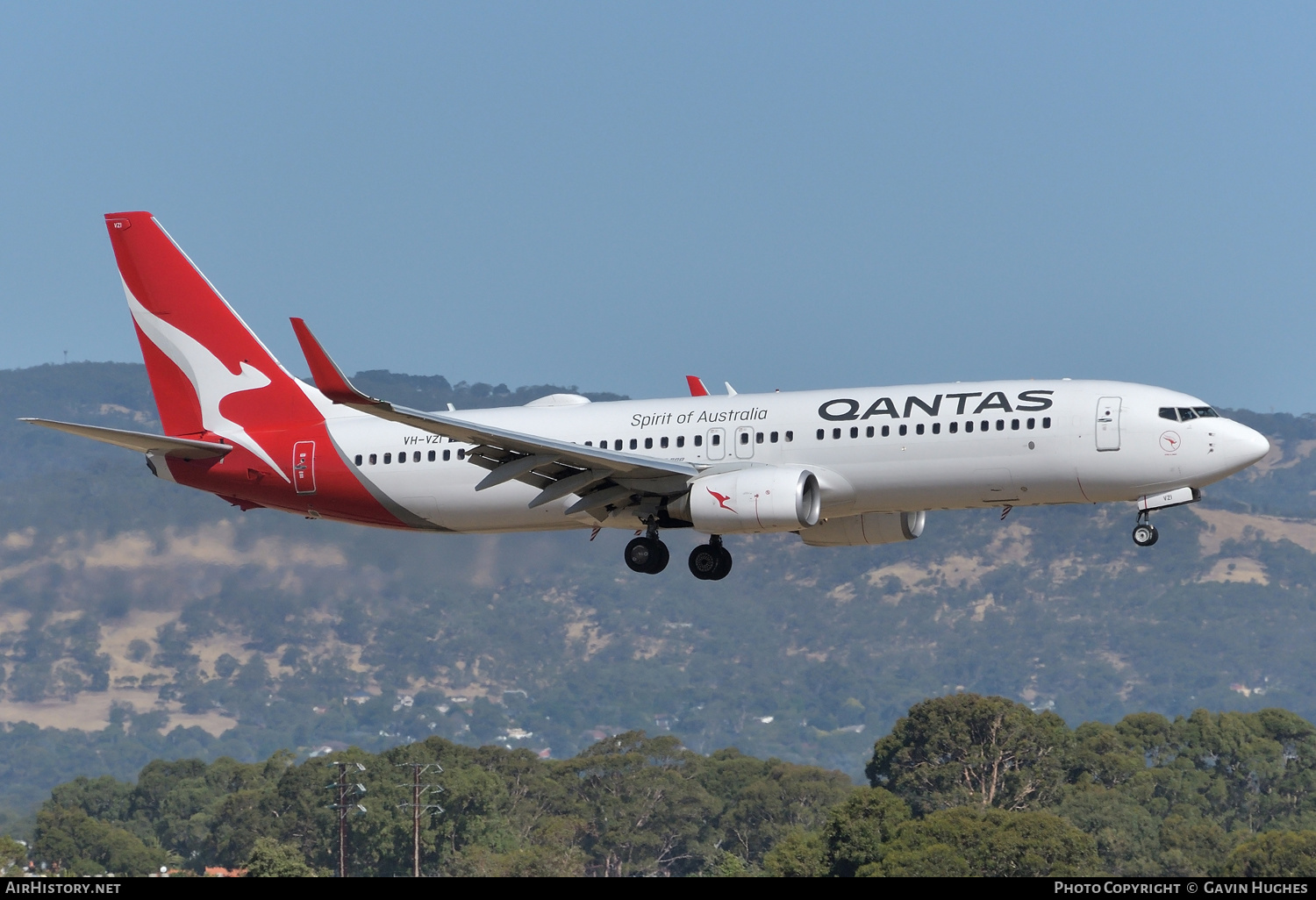 Aircraft Photo of VH-VZI | Boeing 737-838 | Qantas | AirHistory.net #205840