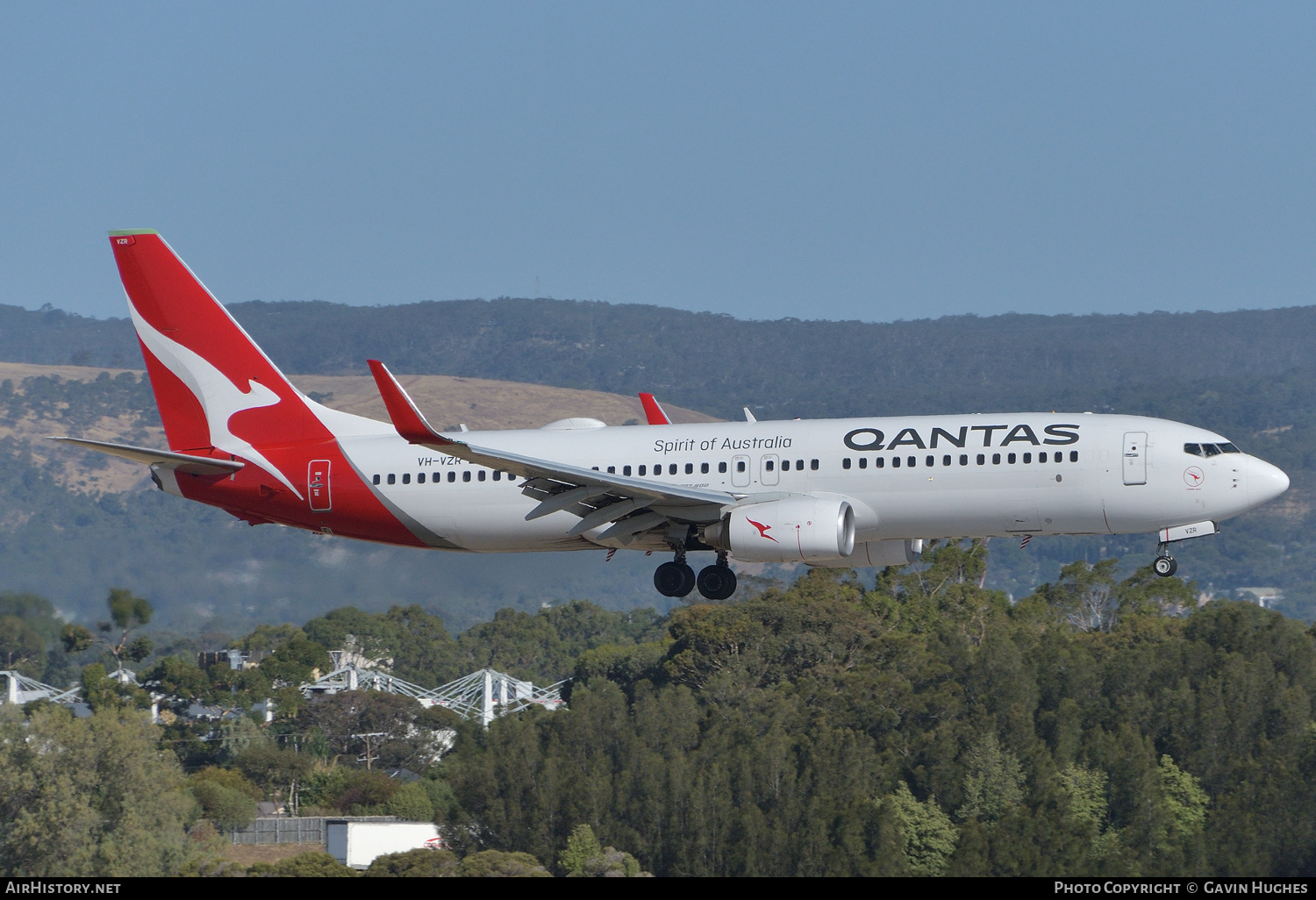 Aircraft Photo of VH-VZR | Boeing 737-838 | Qantas | AirHistory.net #205850