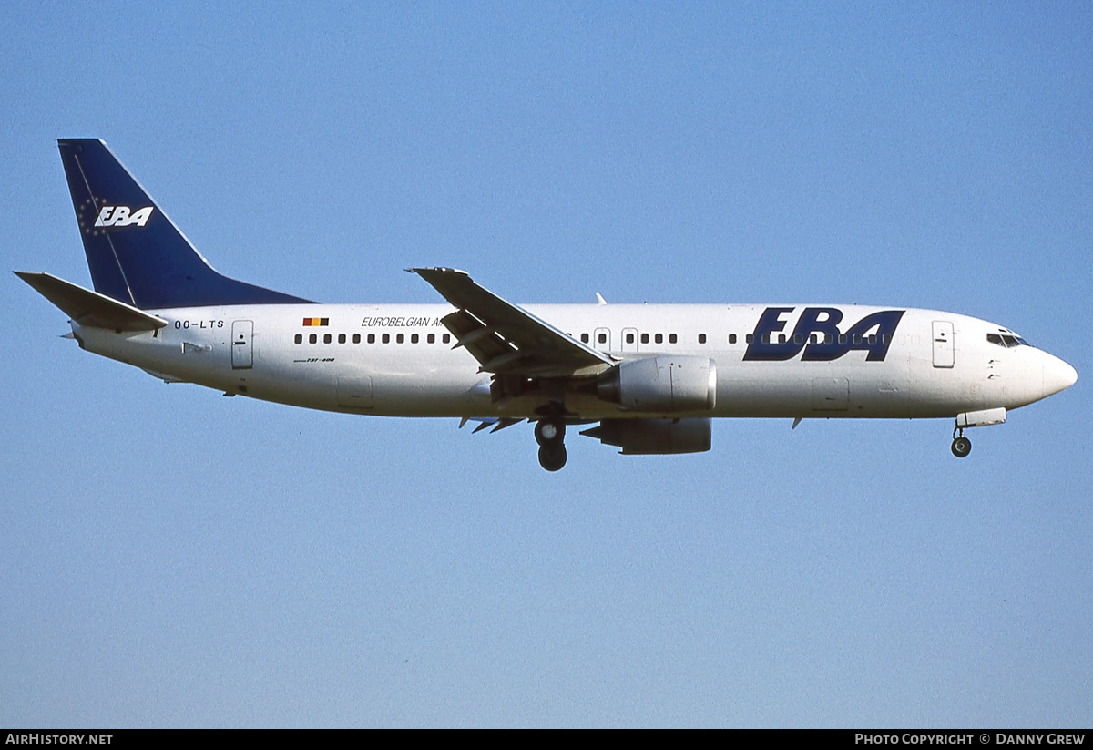 Aircraft Photo of OO-LTS | Boeing 737-436 | EBA - Eurobelgian Airlines | AirHistory.net #205860