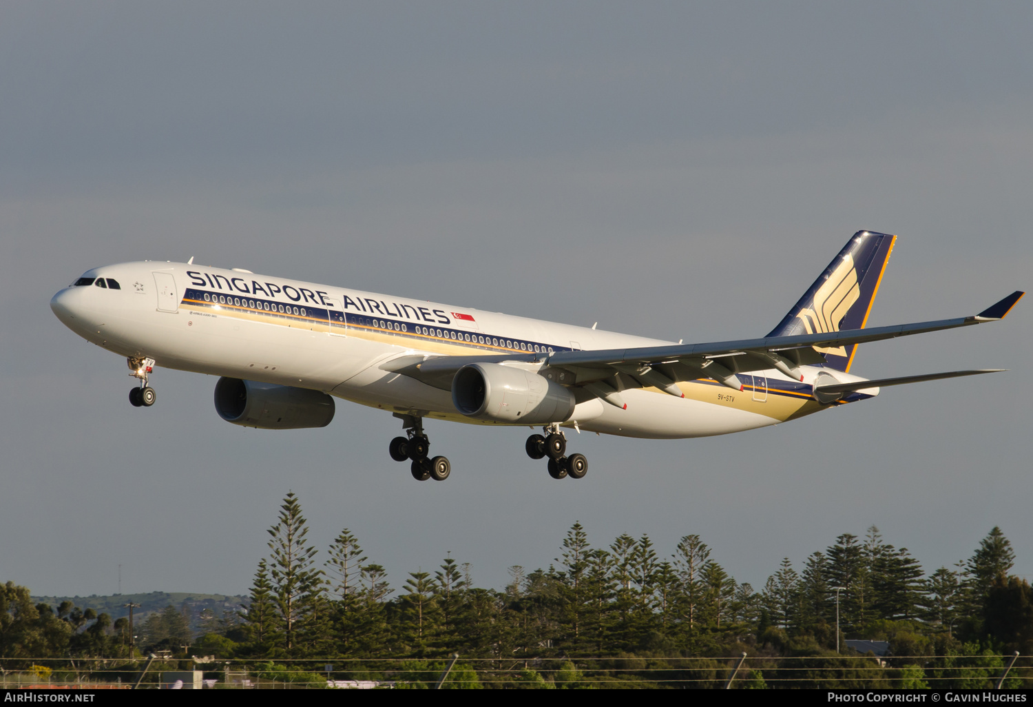 Aircraft Photo of 9V-STV | Airbus A330-343E | Singapore Airlines | AirHistory.net #205872