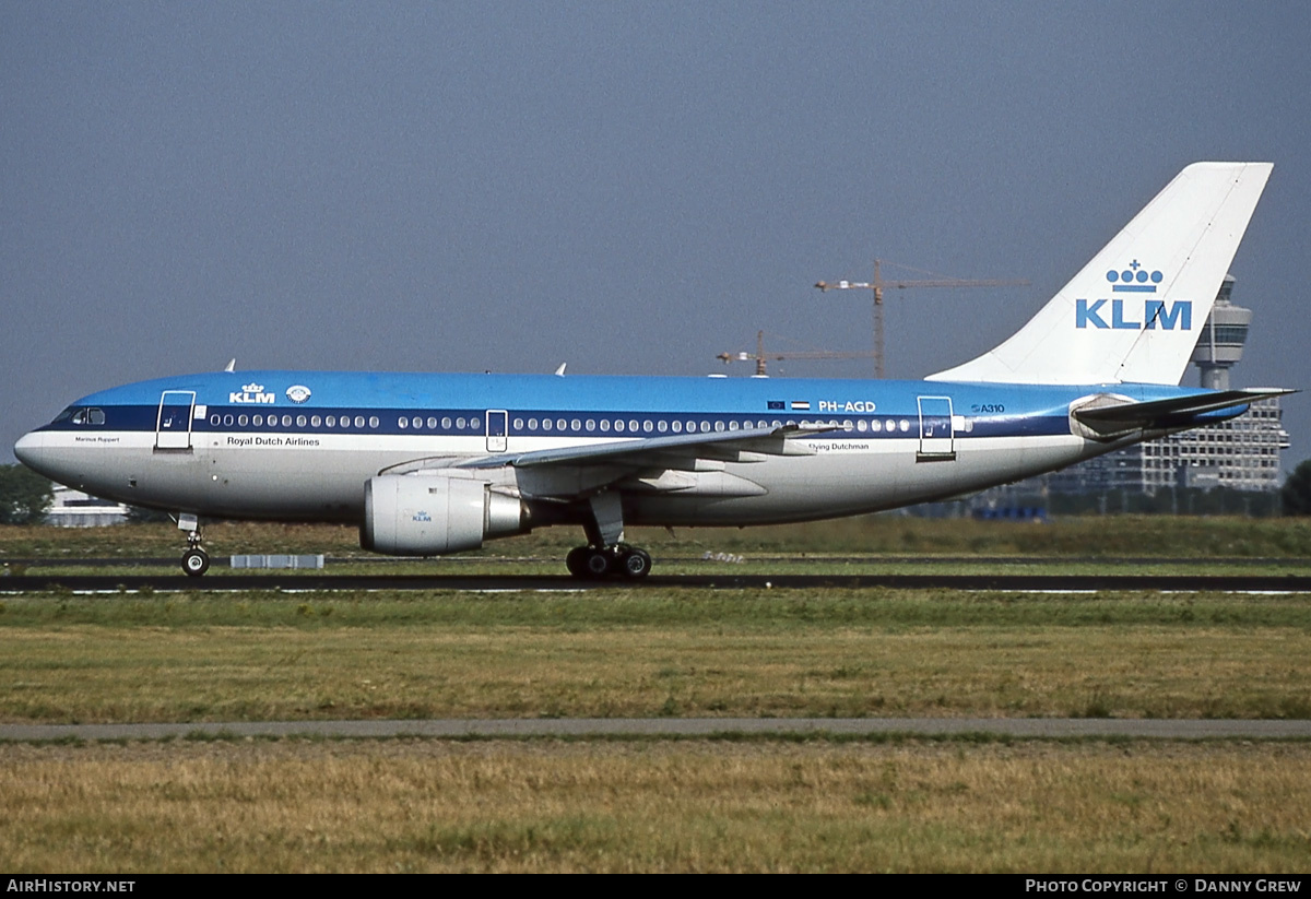 Aircraft Photo of PH-AGD | Airbus A310-203 | KLM - Royal Dutch Airlines | AirHistory.net #205917