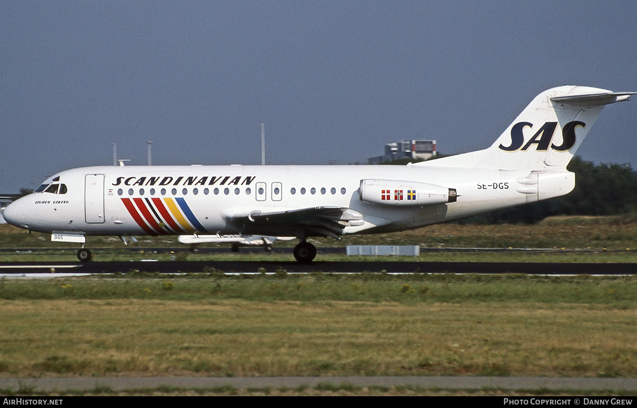 Aircraft Photo of SE-DGS | Fokker F28-4000 Fellowship | Scandinavian Airlines - SAS | AirHistory.net #205923