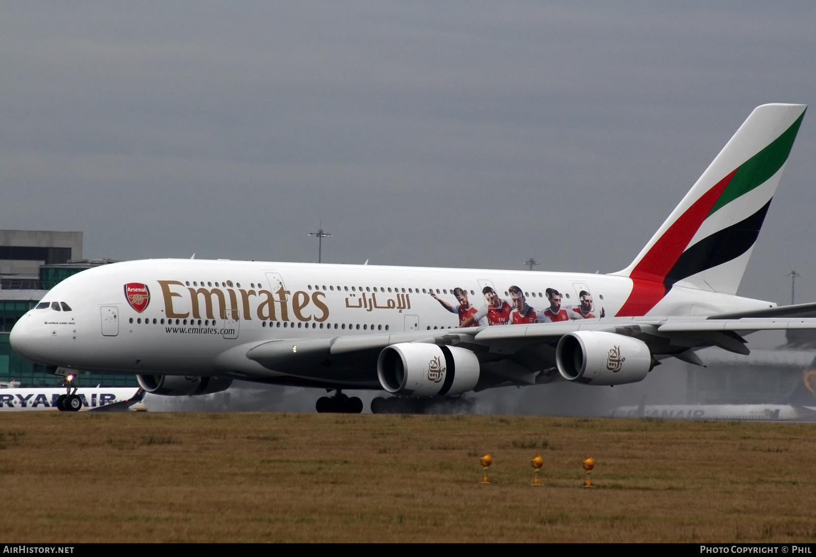 Aircraft Photo of A6-EUA | Airbus A380-861 | Emirates | AirHistory.net #205960