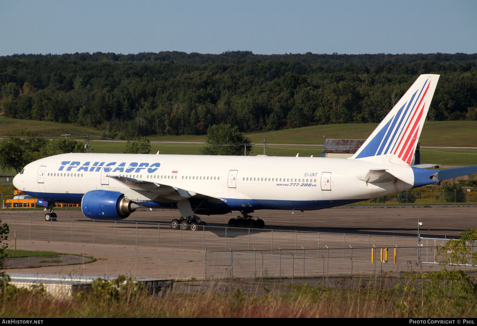 Aircraft Photo of EI-UNT | Boeing 777-212/ER | Transaero Airlines | AirHistory.net #206018