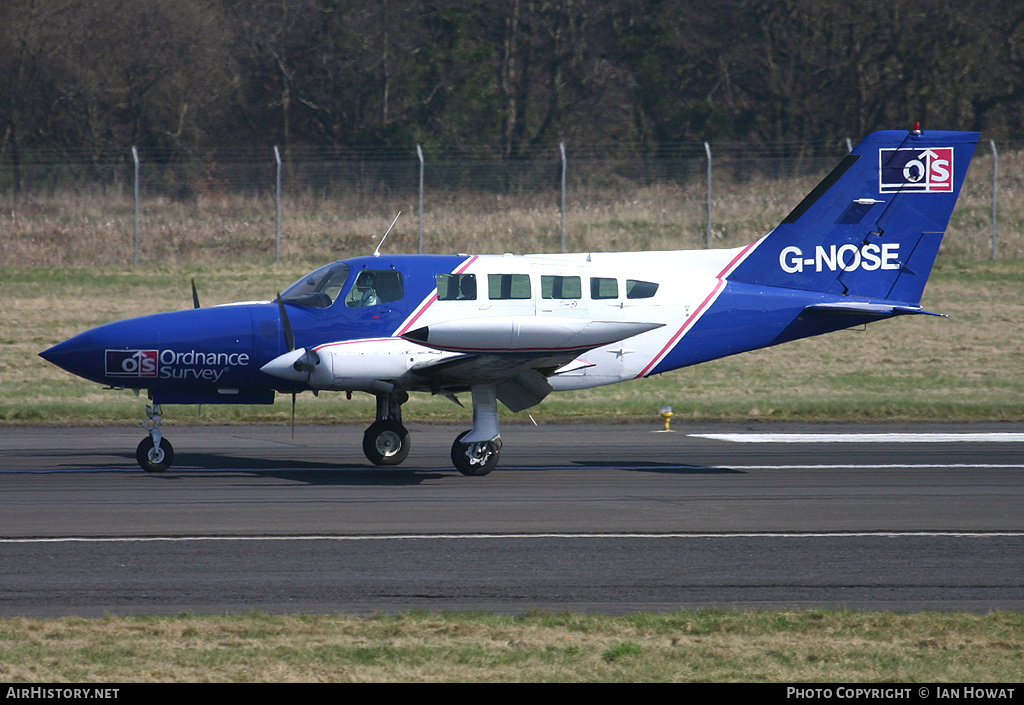 Aircraft Photo of G-NOSE | Cessna 402B | Ordnance Survey | AirHistory.net #206021