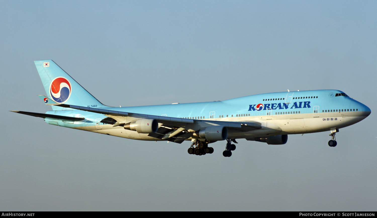 Aircraft Photo of HL7460 | Boeing 747-4B5 | Korean Air | AirHistory.net #206031
