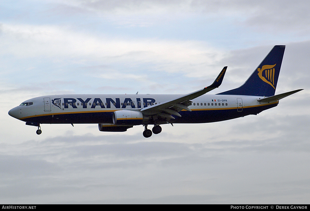 Aircraft Photo of EI-DPR | Boeing 737-8AS | Ryanair | AirHistory.net #206032