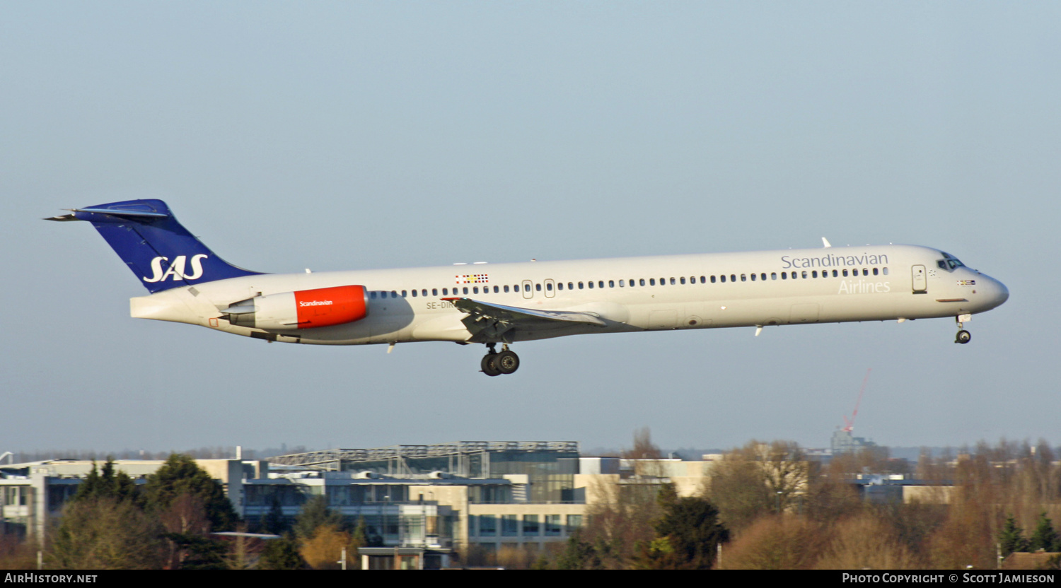Aircraft Photo of SE-DIR | McDonnell Douglas MD-82 (DC-9-82) | Scandinavian Airlines - SAS | AirHistory.net #206045
