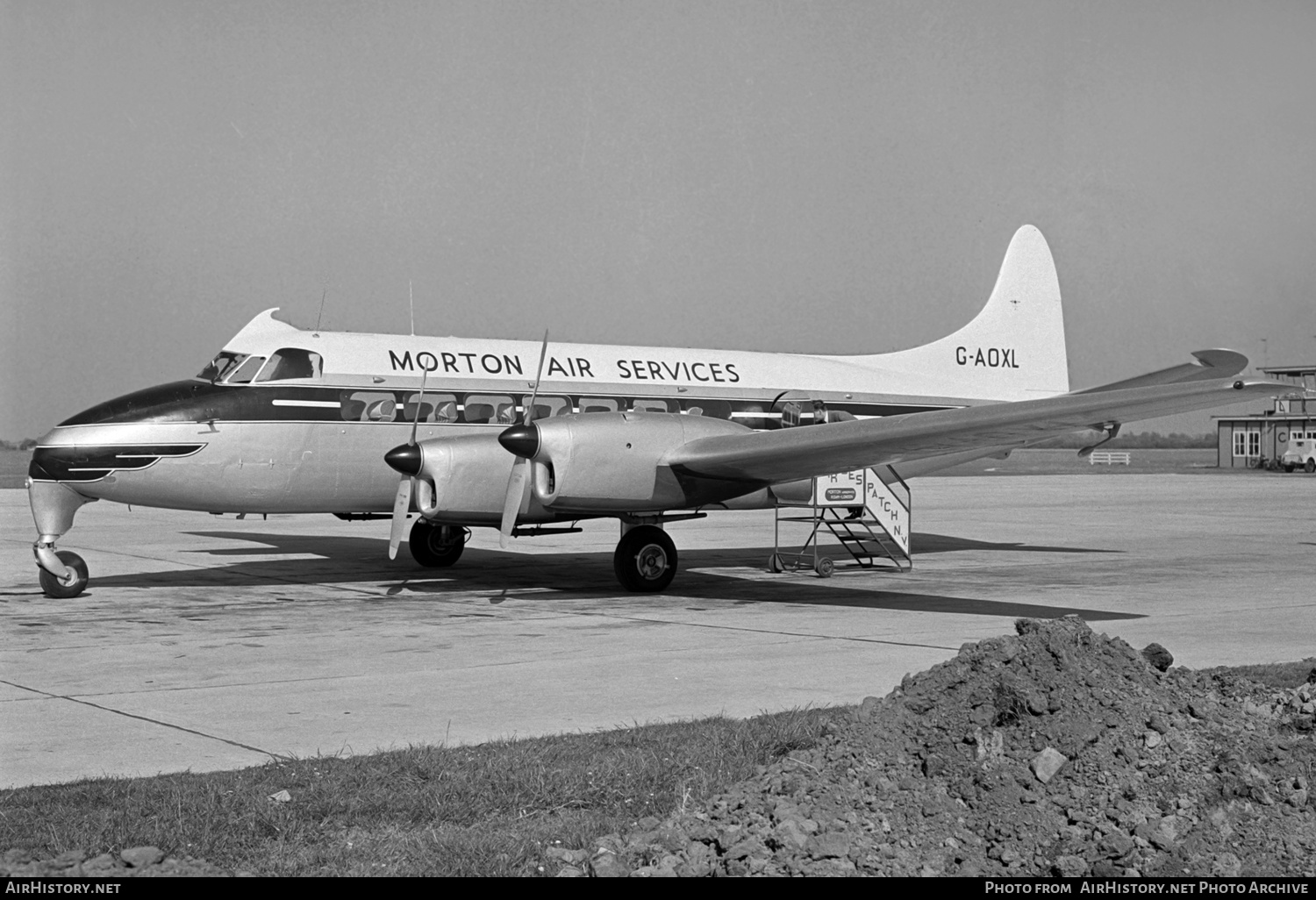 Aircraft Photo of G-AOXL | De Havilland D.H. 114 Heron 1B | Morton Air Services | AirHistory.net #206090