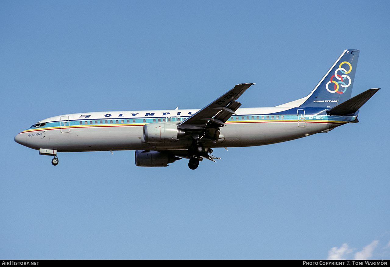 Aircraft Photo of SX-BKC | Boeing 737-484 | Olympic | AirHistory.net #206102