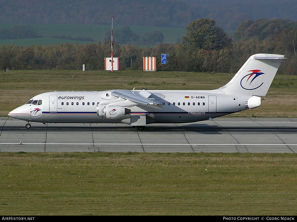 Aircraft Photo of D-AEWB | British Aerospace BAe-146-300 | Eurowings | AirHistory.net #206147