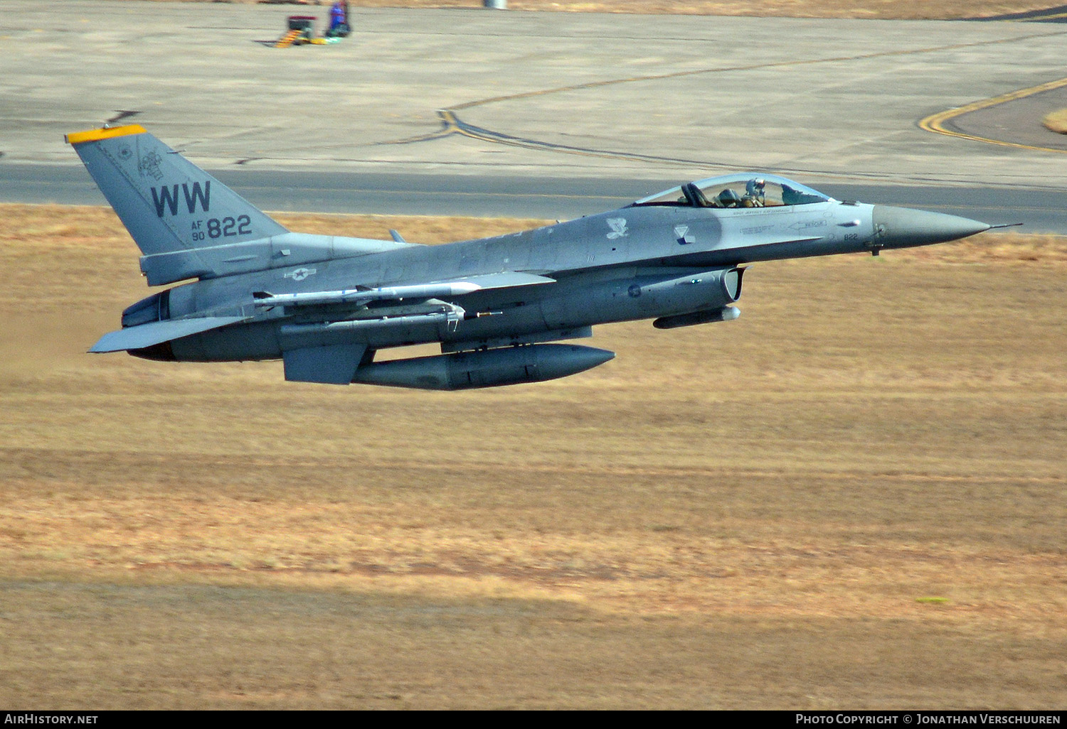 Aircraft Photo of 90-0822 / AF90-822 | General Dynamics F-16CM Fighting Falcon | USA - Air Force | AirHistory.net #206239