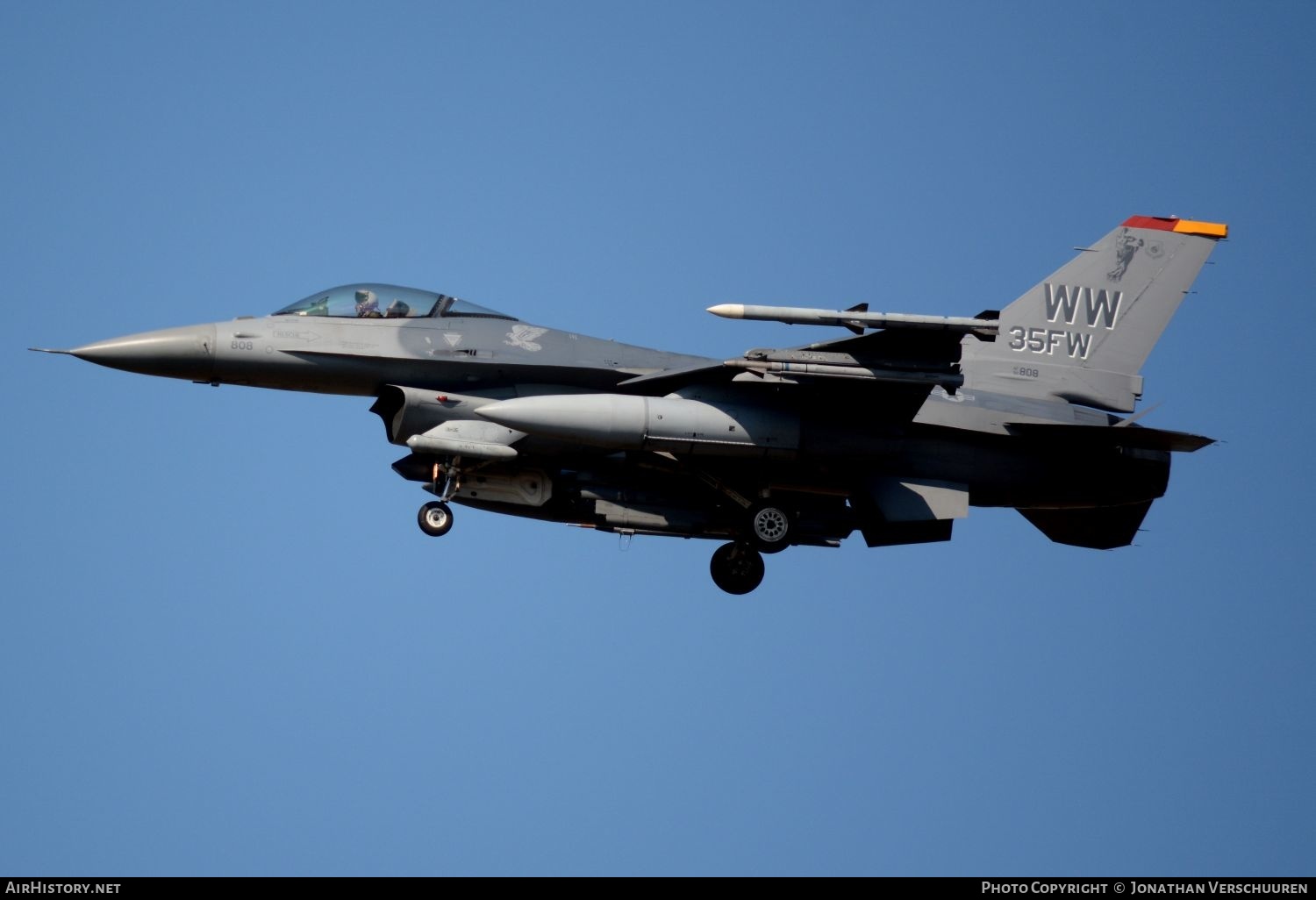 Aircraft Photo of 90-0808 / AF90-808 | Lockheed Martin F-16CM Fighting Falcon | USA - Air Force | AirHistory.net #206247