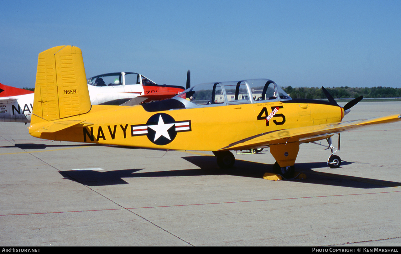 Aircraft Photo of N6KM | Beech T-34B Mentor (D45) | USA - Navy | AirHistory.net #206280