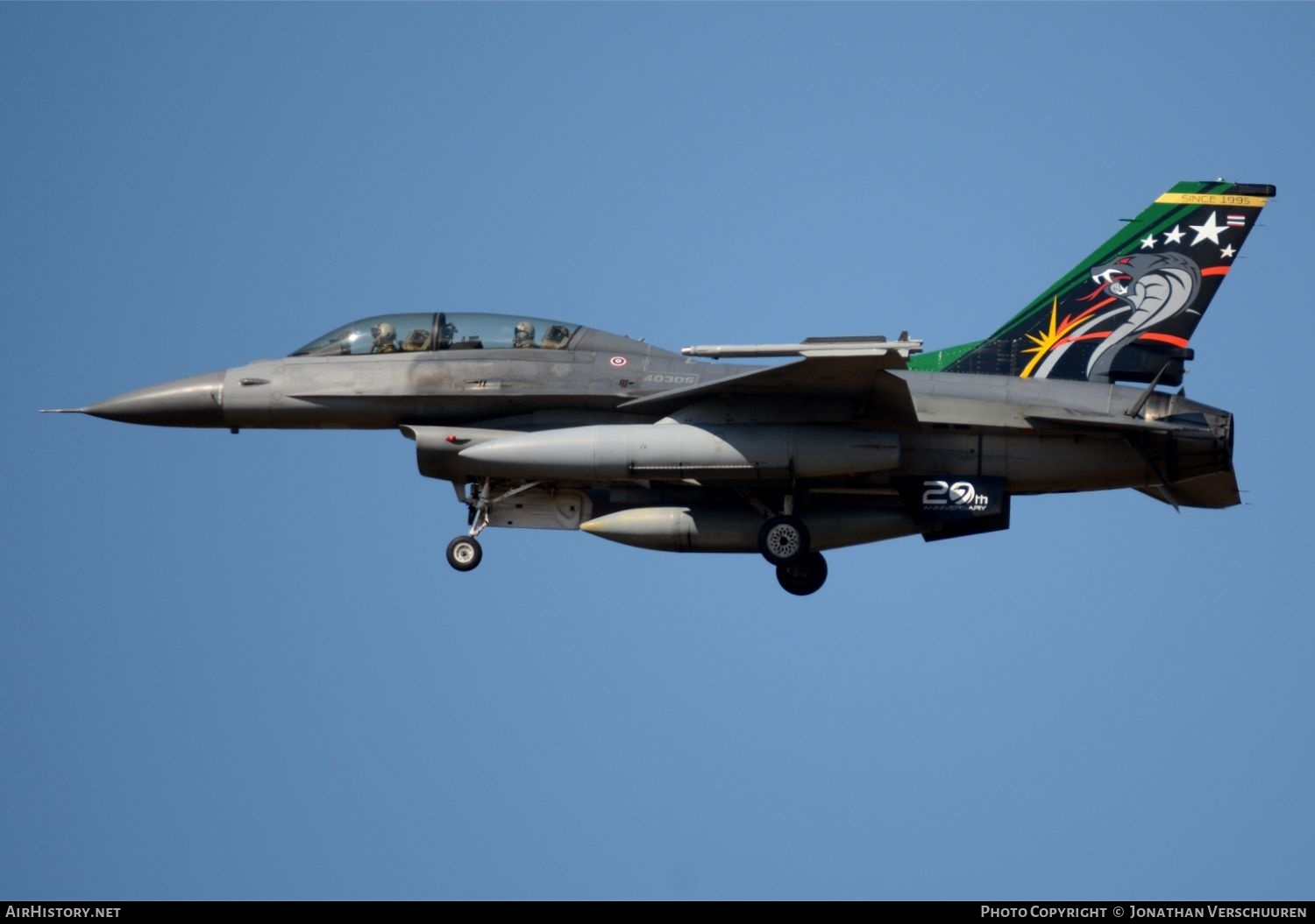 Aircraft Photo of KH19K-23/38 / 40305 | General Dynamics F-16B Fighting Falcon | Thailand - Air Force | AirHistory.net #206314