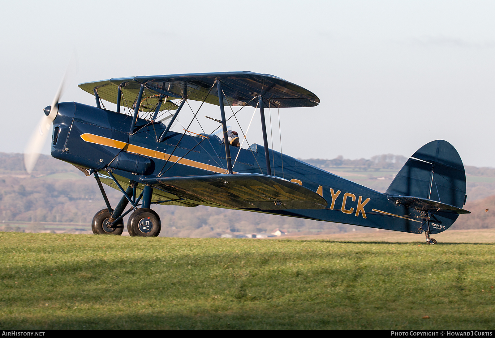 Aircraft Photo of G-AYCK | AIA Stampe SV-4C | AirHistory.net #206330