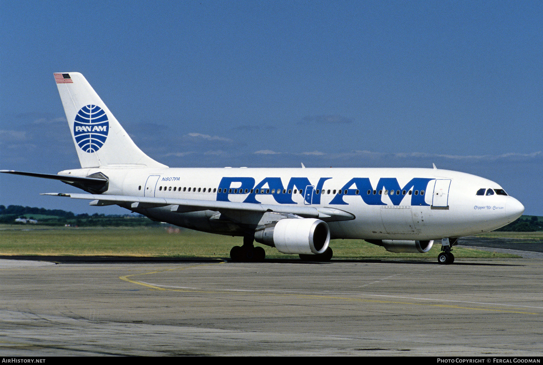 Aircraft Photo of N807PA | Airbus A310-222 | Pan American World Airways - Pan Am | AirHistory.net #206334