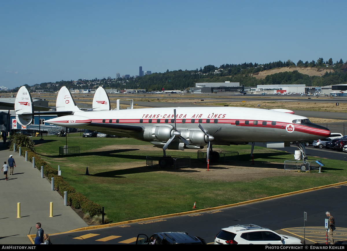 Aircraft Photo of CF-TGE | Lockheed L-1049G Super Constellation | Trans-Canada Air Lines - TCA | AirHistory.net #206377