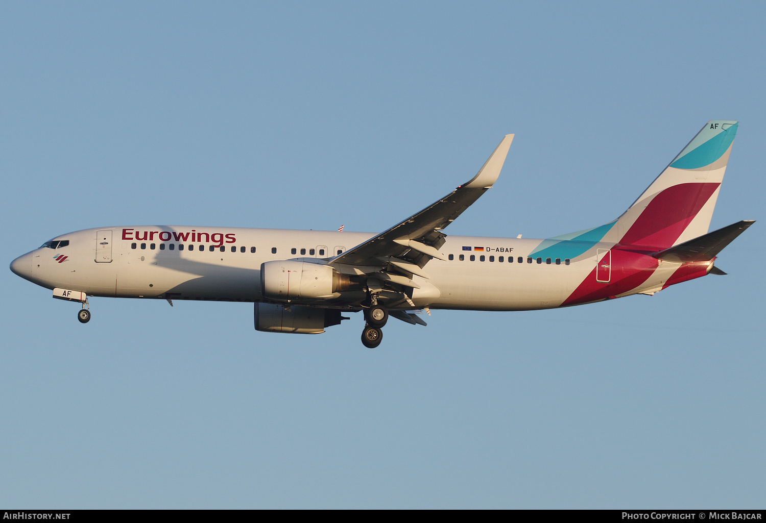 Aircraft Photo of D-ABAF | Boeing 737-86J | Eurowings | AirHistory.net #206386