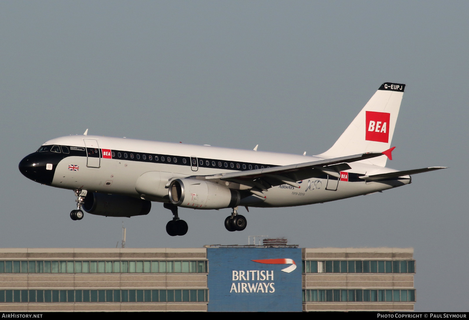 Aircraft Photo of G-EUPJ | Airbus A319-131 | British Airways | BEA - British European Airways | AirHistory.net #206389