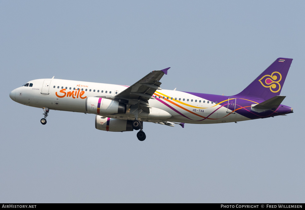 Aircraft Photo of HS-TXA | Airbus A320-232 | Thai Smile | AirHistory.net #206459