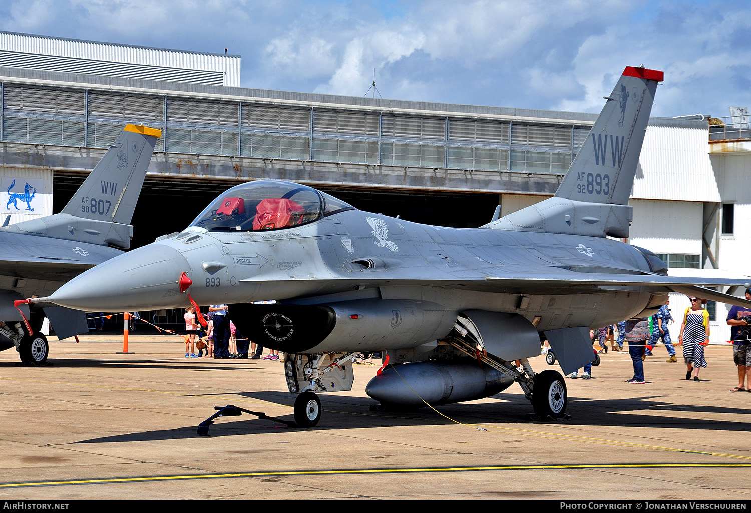 Aircraft Photo of 92-3893 / AF92-893 | General Dynamics F-16CM Fighting Falcon | USA - Air Force | AirHistory.net #206461