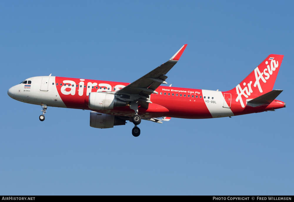 Aircraft Photo of HS-BBL | Airbus A320-216 | AirAsia | AirHistory.net #206475