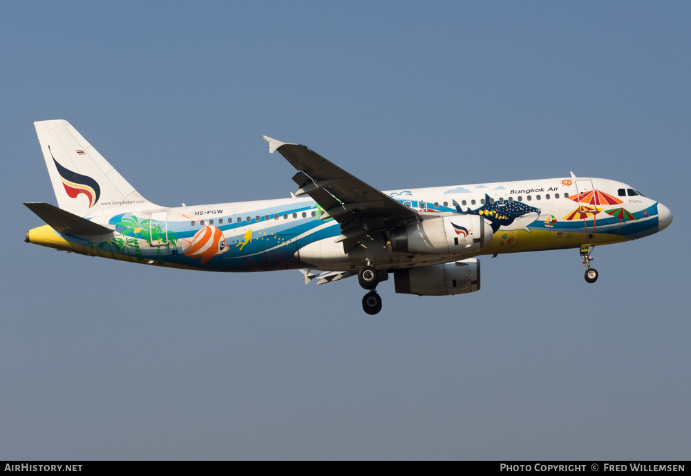 Aircraft Photo of HS-PGW | Airbus A320-232 | Bangkok Airways | AirHistory.net #206505