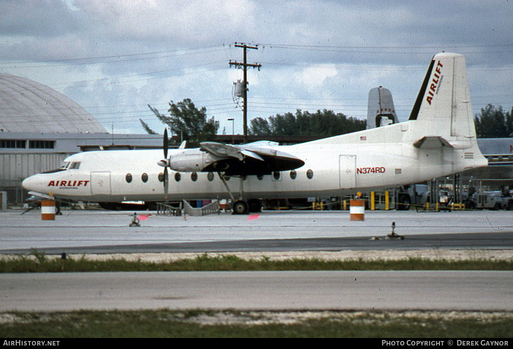Aircraft Photo of N374RD | Fairchild Hiller FH-227C | Airlift International | AirHistory.net #206513