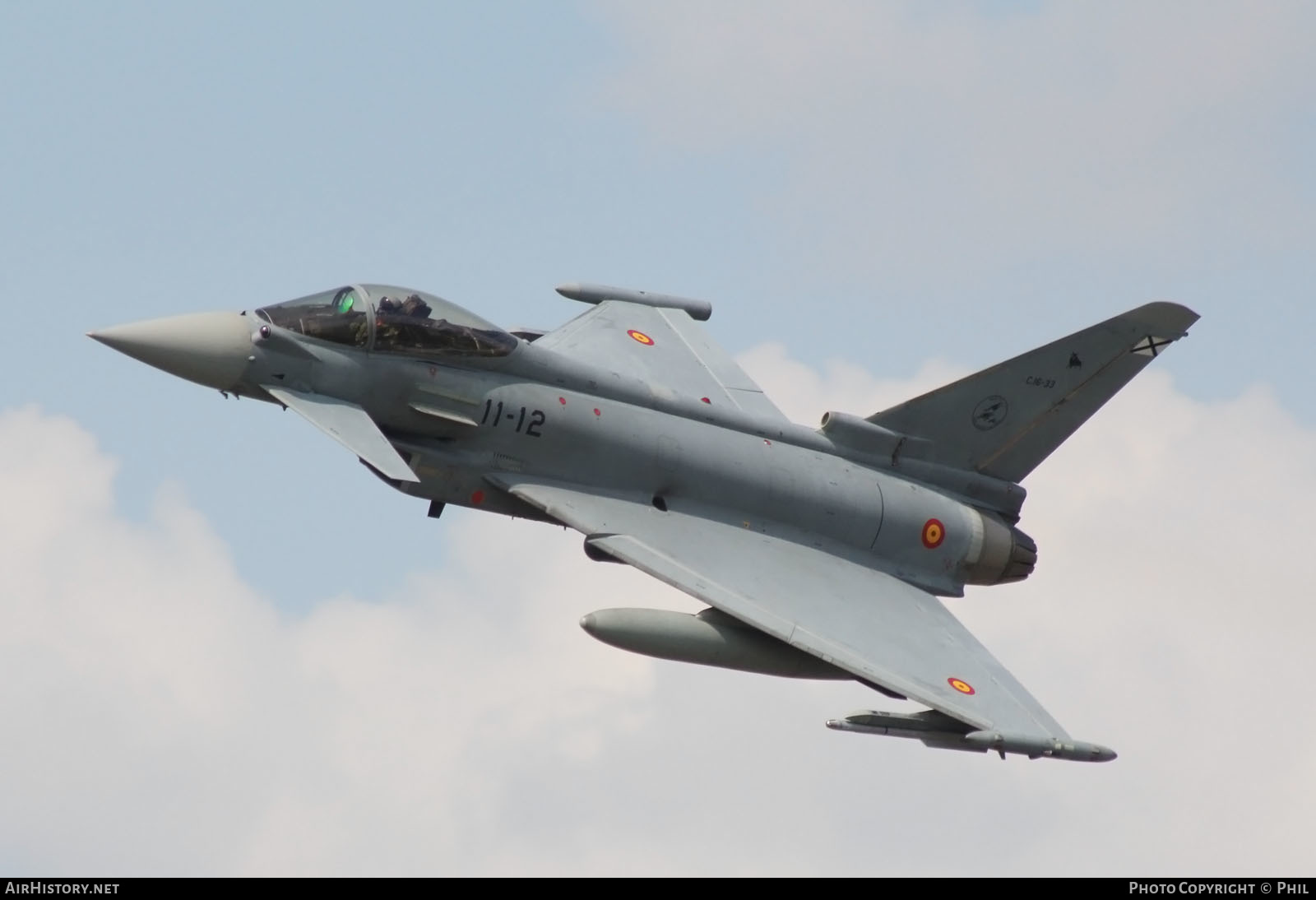 Aircraft Photo of C.16-33 | Eurofighter EF-2000 Typhoon | Spain - Air Force | AirHistory.net #206526