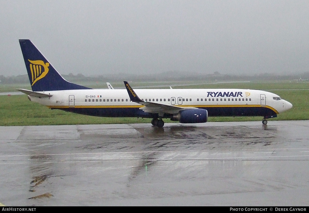 Aircraft Photo of EI-DAG | Boeing 737-8AS | Ryanair | AirHistory.net #206541