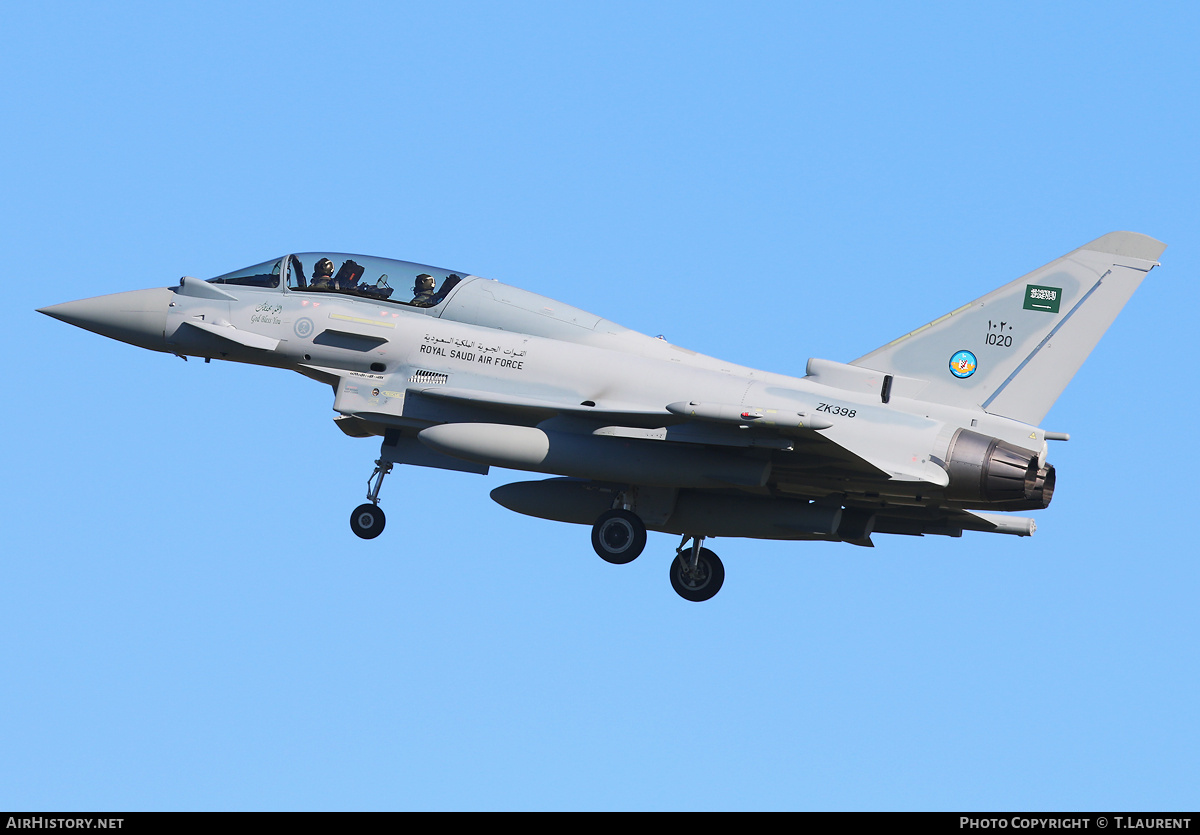Aircraft Photo of ZK398 | Eurofighter EF-2000 Typhoon T3 | Saudi Arabia - Air Force | AirHistory.net #206572