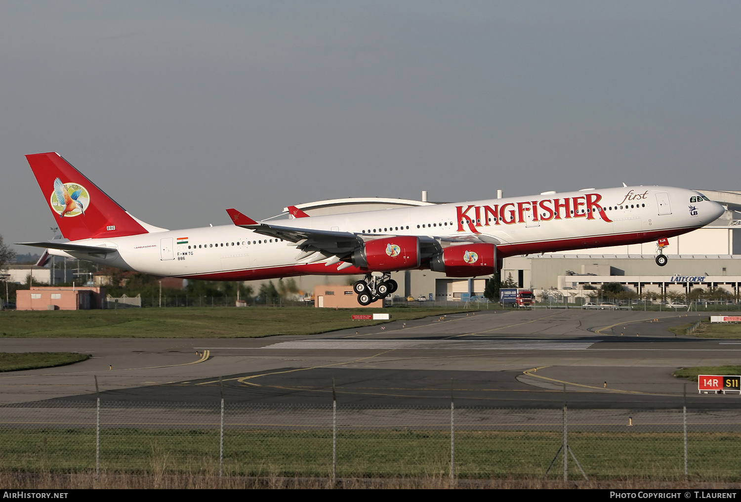 Aircraft Photo of F-WWTG | Airbus A340-541 | Kingfisher Airlines | AirHistory.net #206573