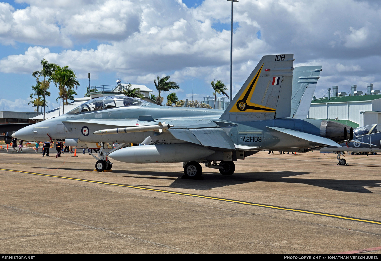 Aircraft Photo of A21-108 | McDonnell Douglas F/A-18B Hornet | Australia - Air Force | AirHistory.net #206588