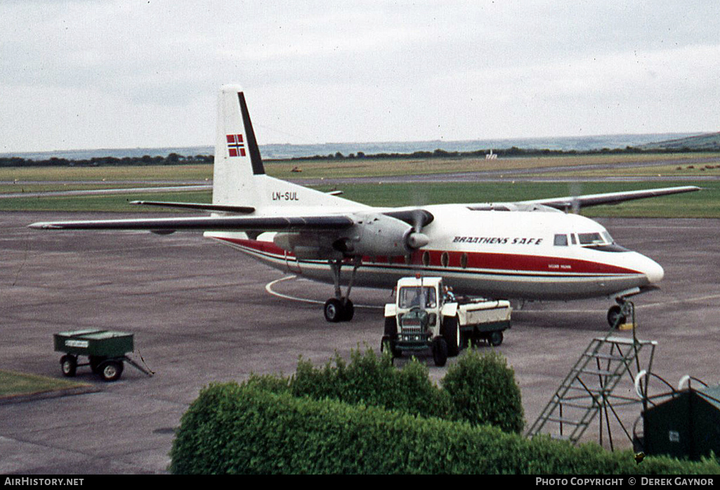 Aircraft Photo of LN-SUL | Fokker F27-100 Friendship | Braathens SAFE | AirHistory.net #206608