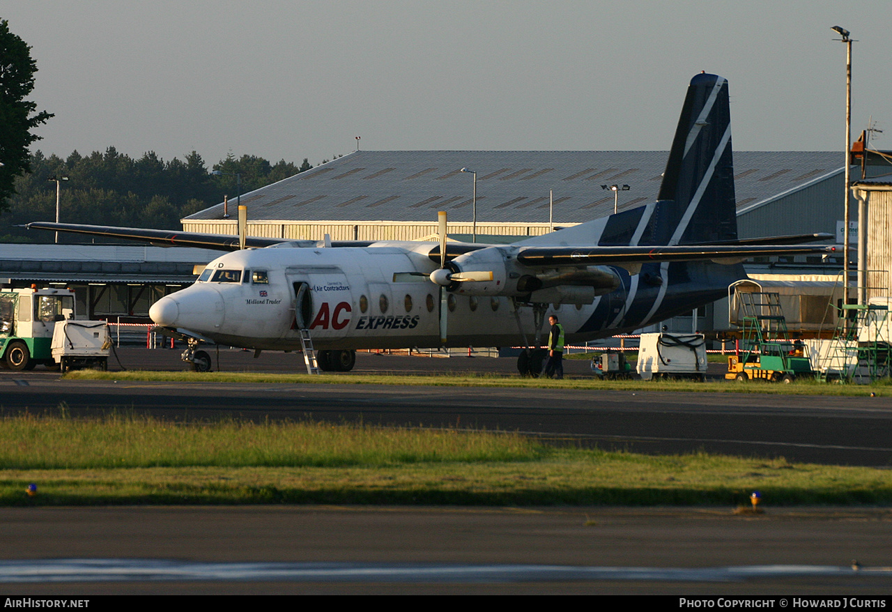 Aircraft Photo of G-JEAD | Fokker F27-500F Friendship | Air Contractors | AirHistory.net #206633