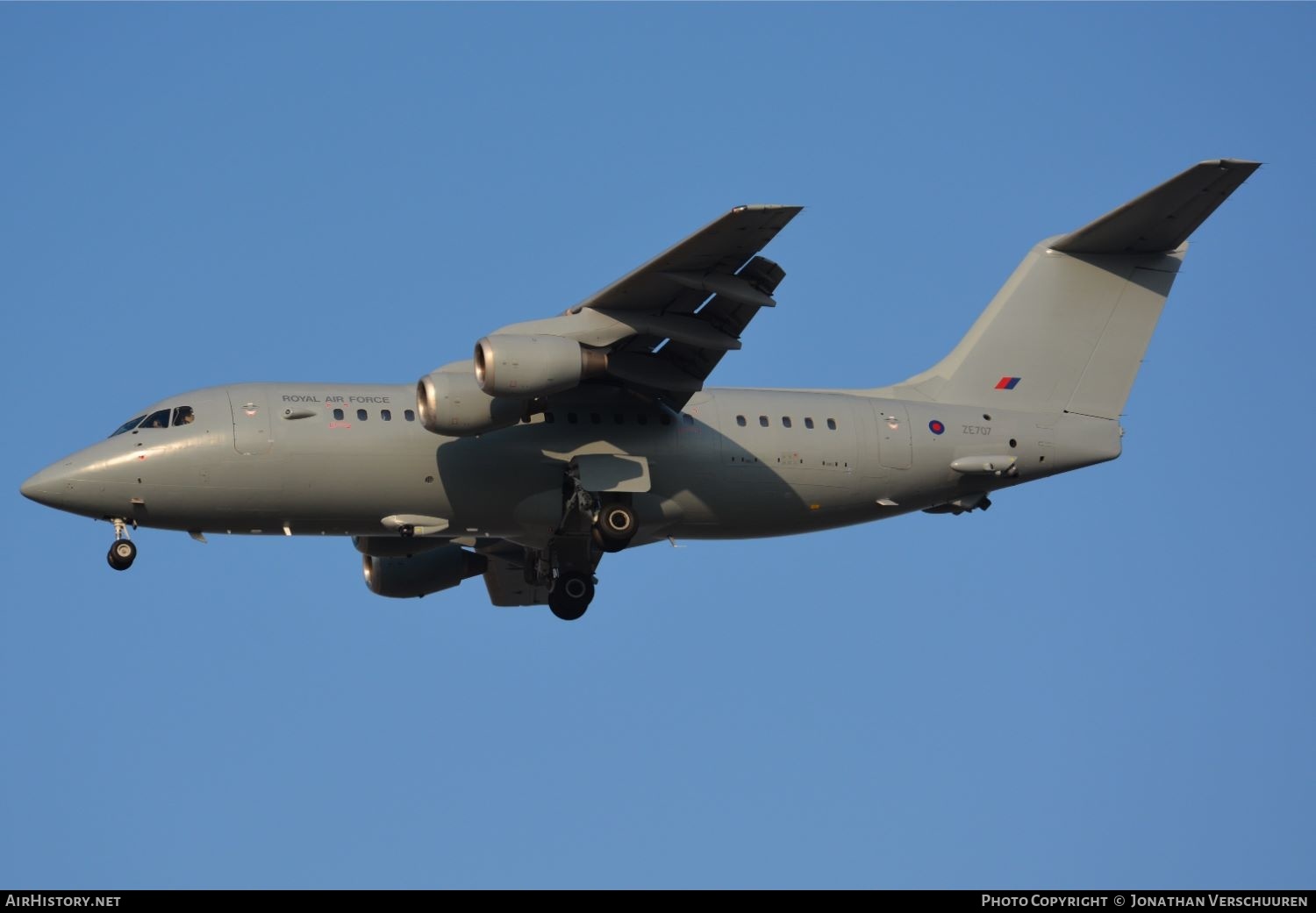 Aircraft Photo of ZE707 | British Aerospace BAe-146 C.3 | UK - Air Force | AirHistory.net #206644