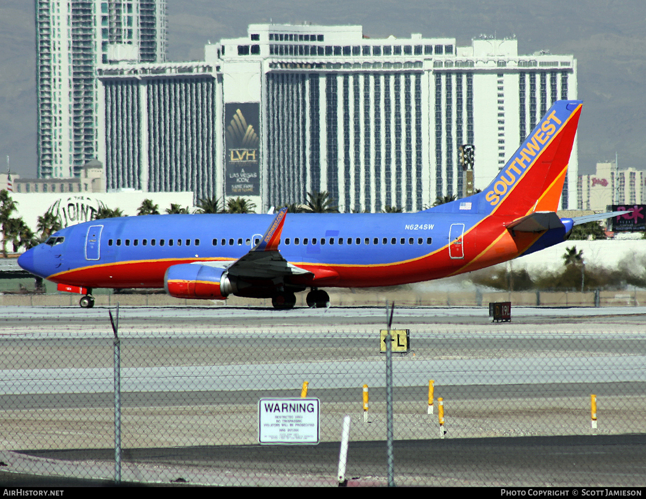 Aircraft Photo of N624SW | Boeing 737-3H4 | Southwest Airlines | AirHistory.net #206647