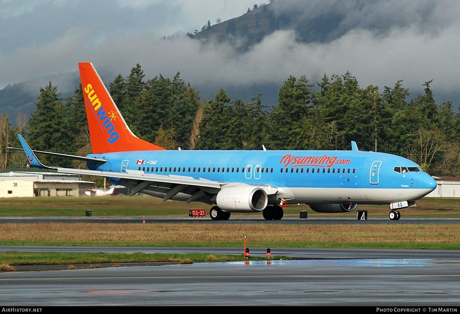 Aircraft Photo of C-FOAQ | Boeing 737-8K5 | Sunwing Airlines | AirHistory.net #206674
