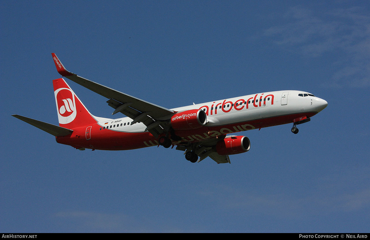 Aircraft Photo of D-ABAP | Boeing 737-86J | Air Berlin | AirHistory.net #206709