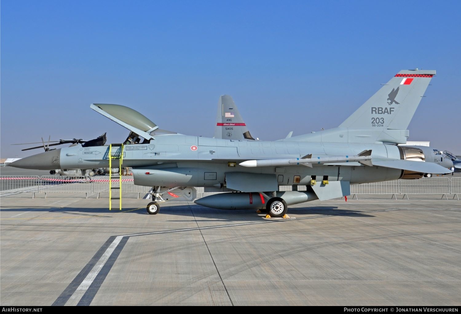 Aircraft Photo of 203 | General Dynamics F-16C Fighting Falcon | Bahrain - Air Force | AirHistory.net #206714