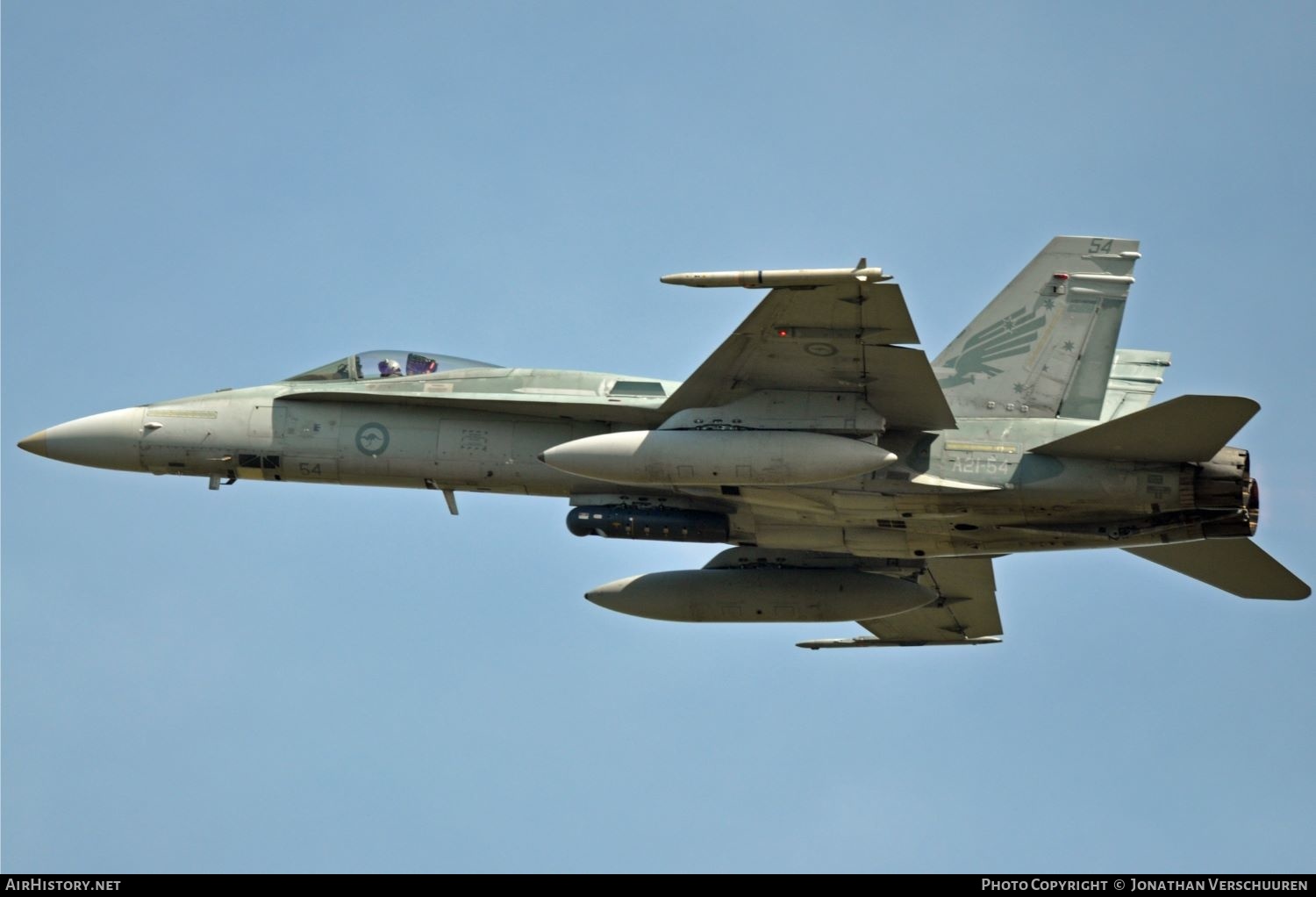 Aircraft Photo of A21-54 | McDonnell Douglas F/A-18A Hornet | Australia - Air Force | AirHistory.net #206720