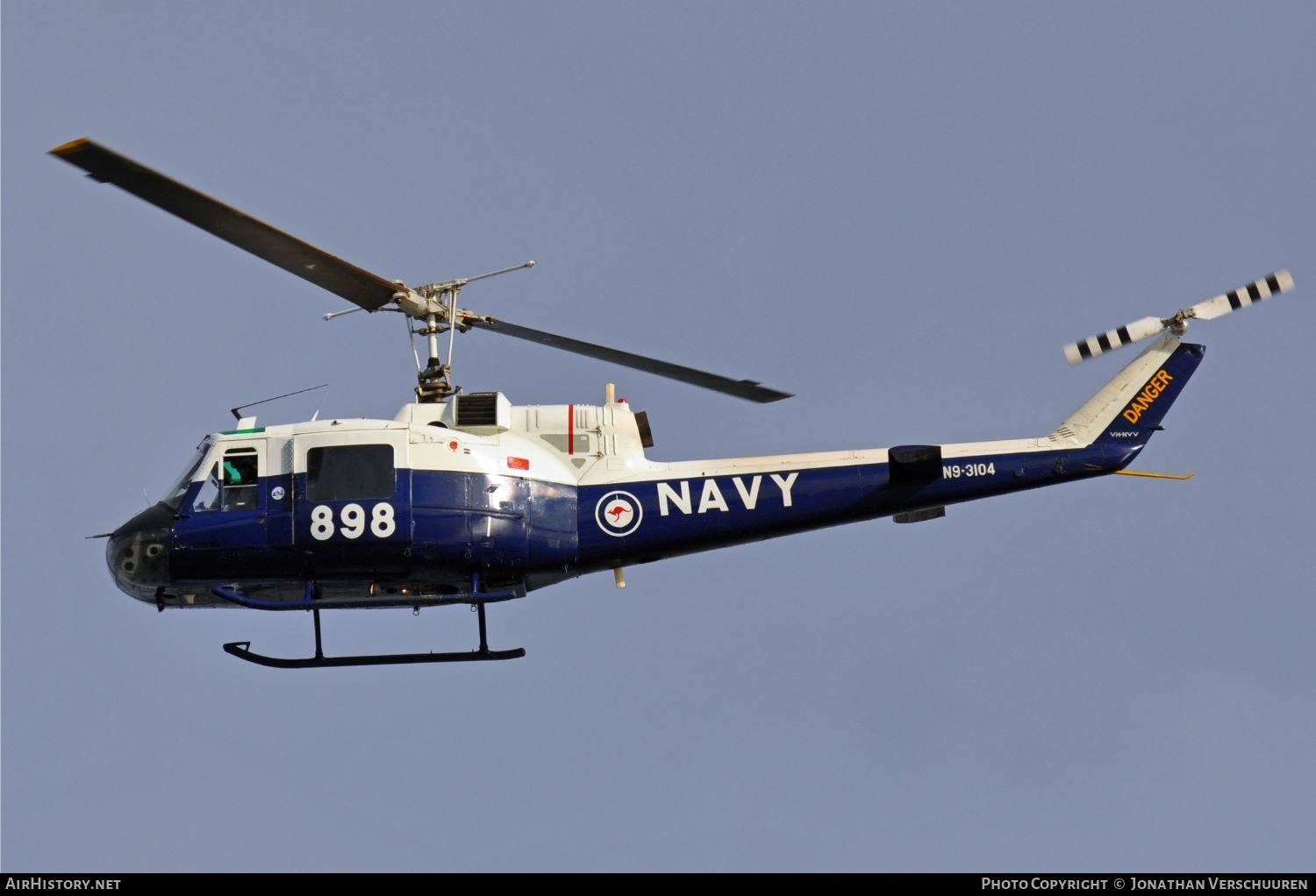 Aircraft Photo of VH-NVV / N9-3104 | Bell UH-1B Iroquois | Australia - Navy | AirHistory.net #206745