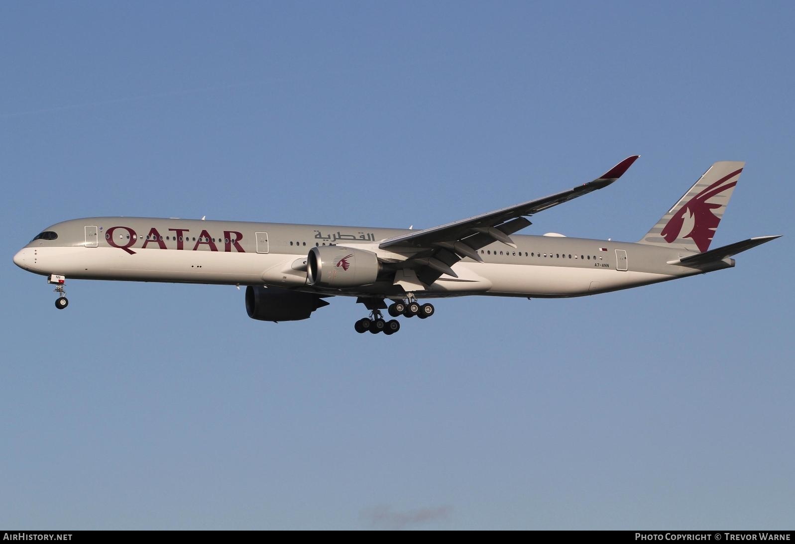 Aircraft Photo of A7-ANN | Airbus A350-1041 | Qatar Airways | AirHistory.net #206809