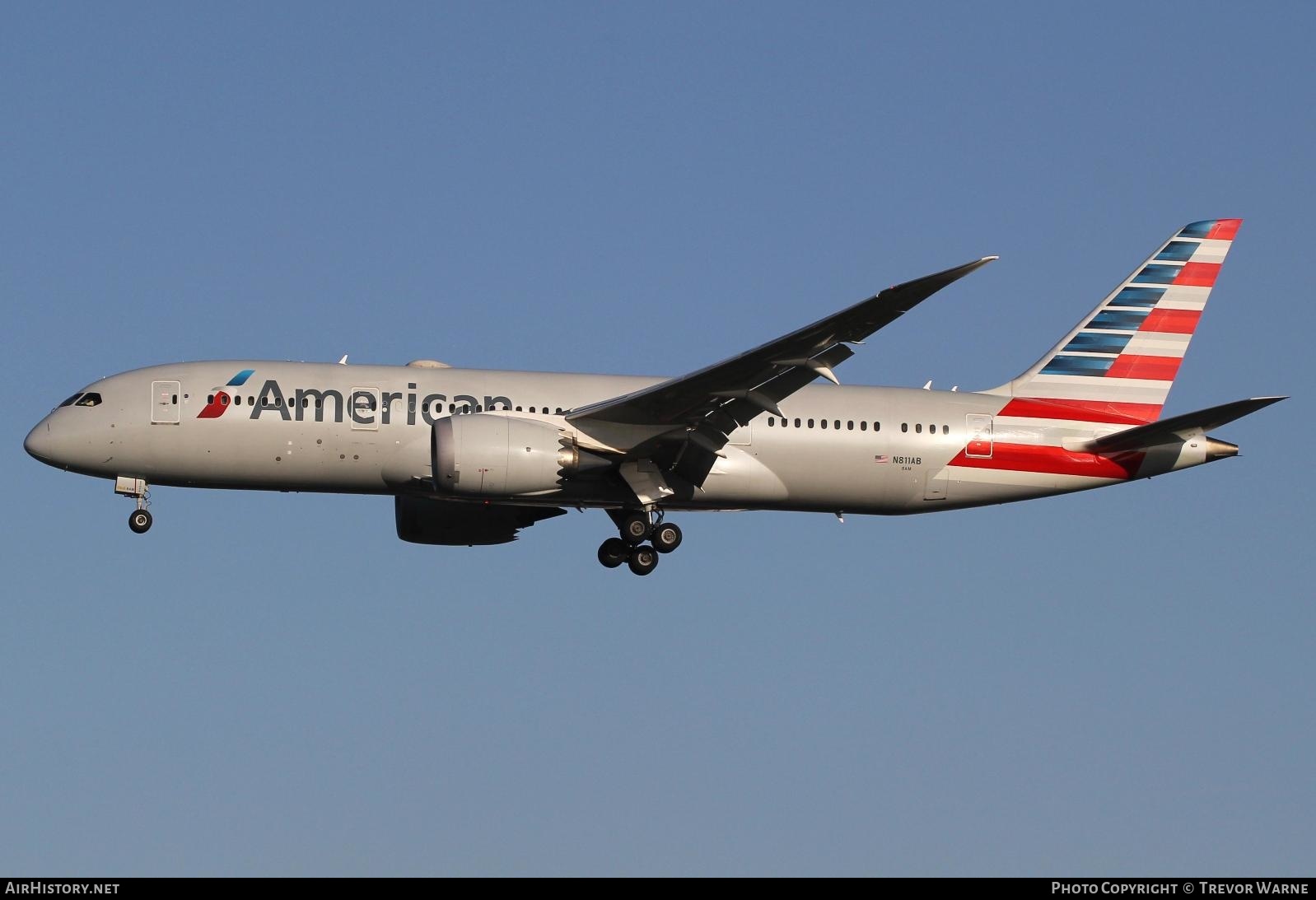 Aircraft Photo of N811AB | Boeing 787-8 Dreamliner | American Airlines | AirHistory.net #206821