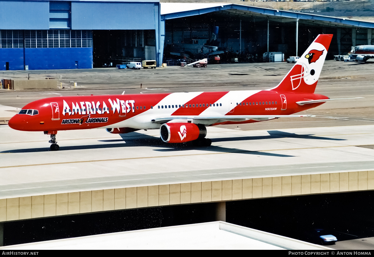 Aircraft Photo of N908AW | Boeing 757-2G7 | America West Airlines | AirHistory.net #206893